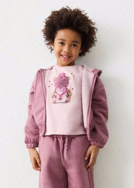Maglia in felpa aperta Mayoral - violetta