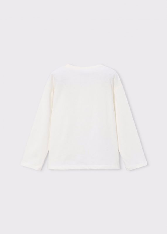 T-shirt manica lunga Mayoral - ecru