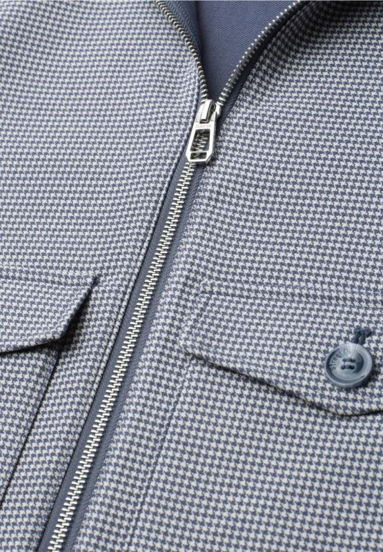 Maglia in felpa aperta Street One - blu