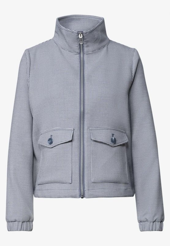 Maglia in felpa aperta Street One - blu
