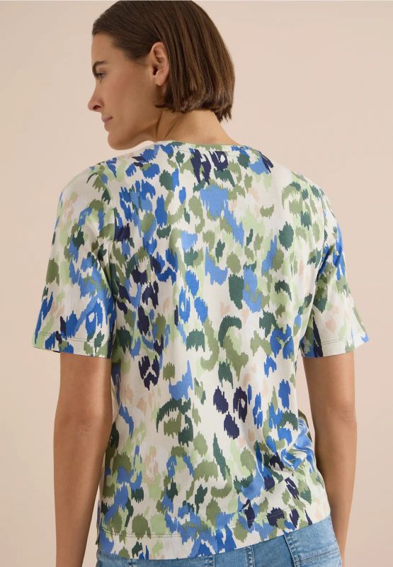 T-shirt manica corta curvy Cecil - verde