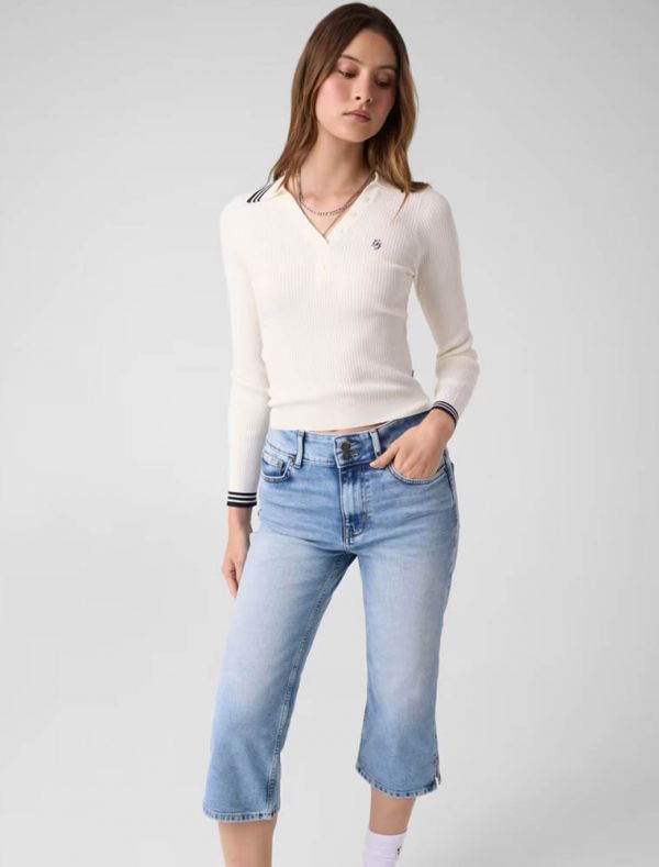 Maglia manica lunga Guess Jeans - bianco