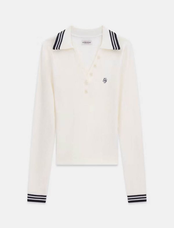 Maglia manica lunga Guess Jeans - bianco