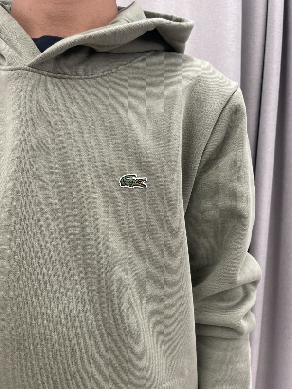 Maglia in felpa cappuccio Lacoste - verde militare
