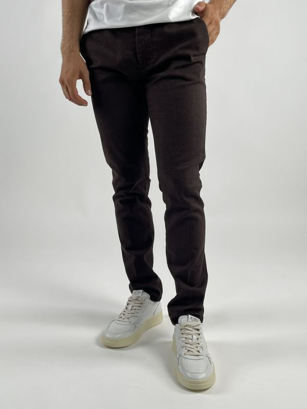 Pantalone casual Teleria Zed - wenge'