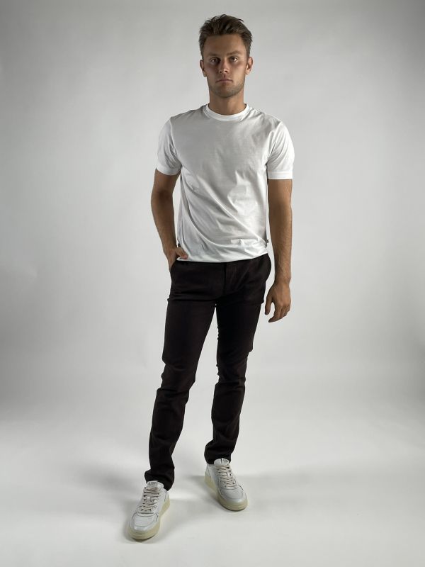 Pantalone casual Teleria Zed - wenge'