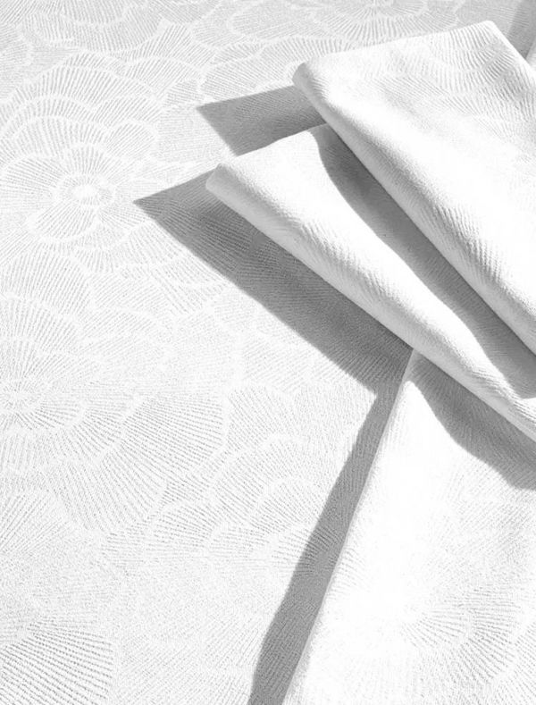 Tovaglia x 8 Vallesusa - bianco