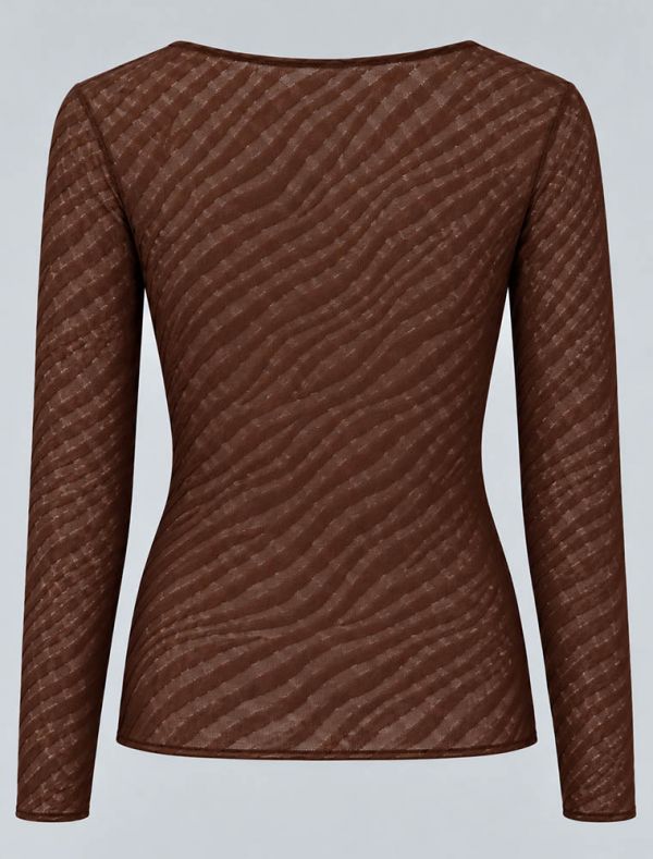 Maglia manica lunga Sublyme - brown
