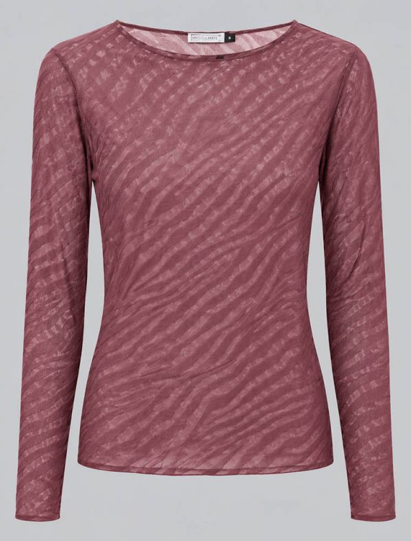 Maglia manica lunga Sublyme - burgundy