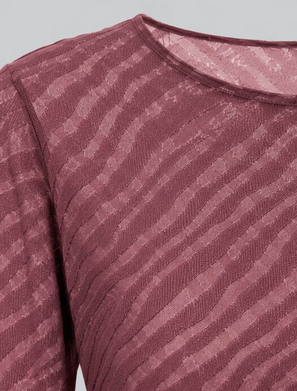 Maglia manica lunga Sublyme - burgundy