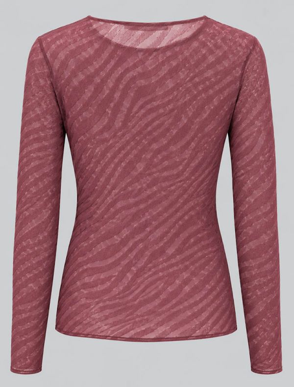 Maglia manica lunga Sublyme - burgundy