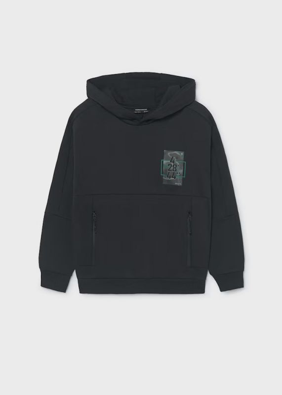 Maglia in felpa cappuccio Mayoral - carbone