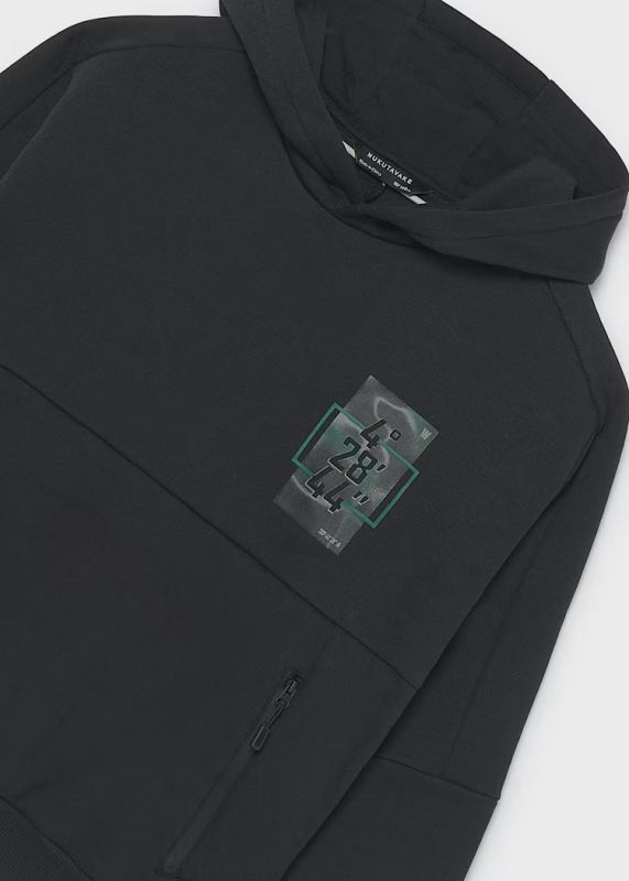 Maglia in felpa cappuccio Mayoral - carbone