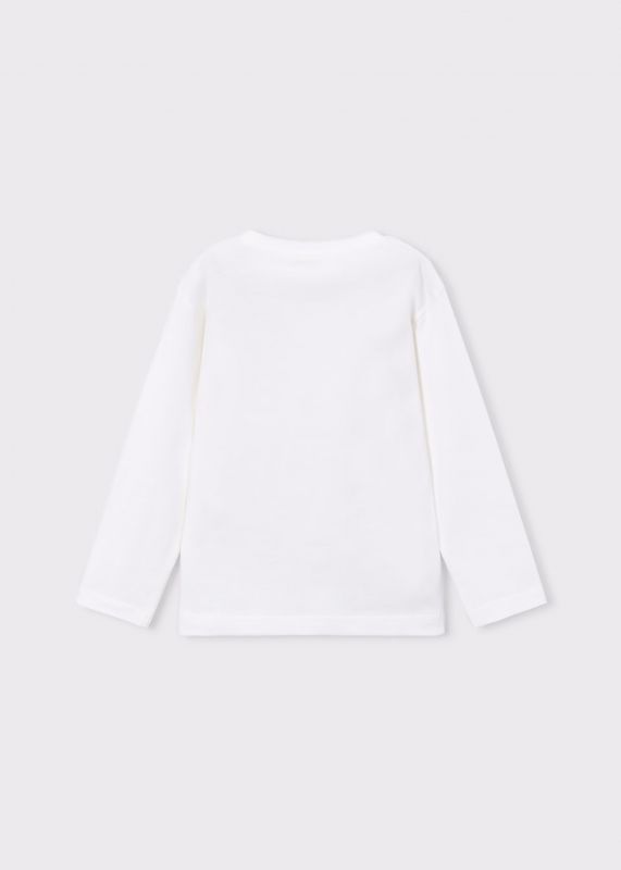 T-shirt manica lunga Mayoral - panna