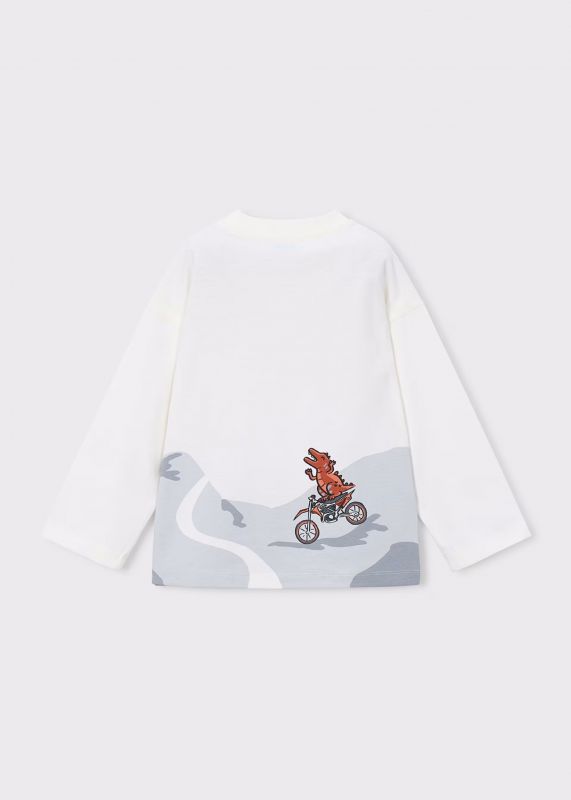 T-shirt manica lunga Mayoral - panna