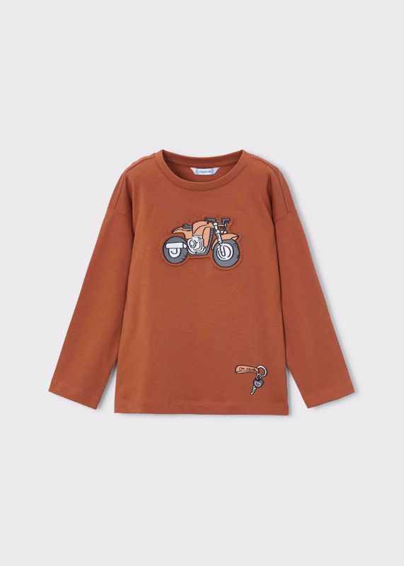 T-shirt manica lunga Mayoral - coccio