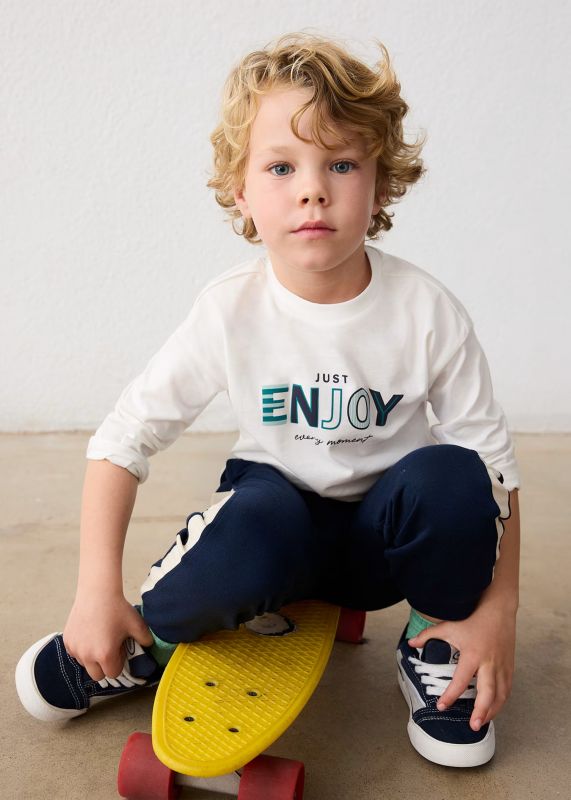 T-shirt manica lunga Mayoral - panna