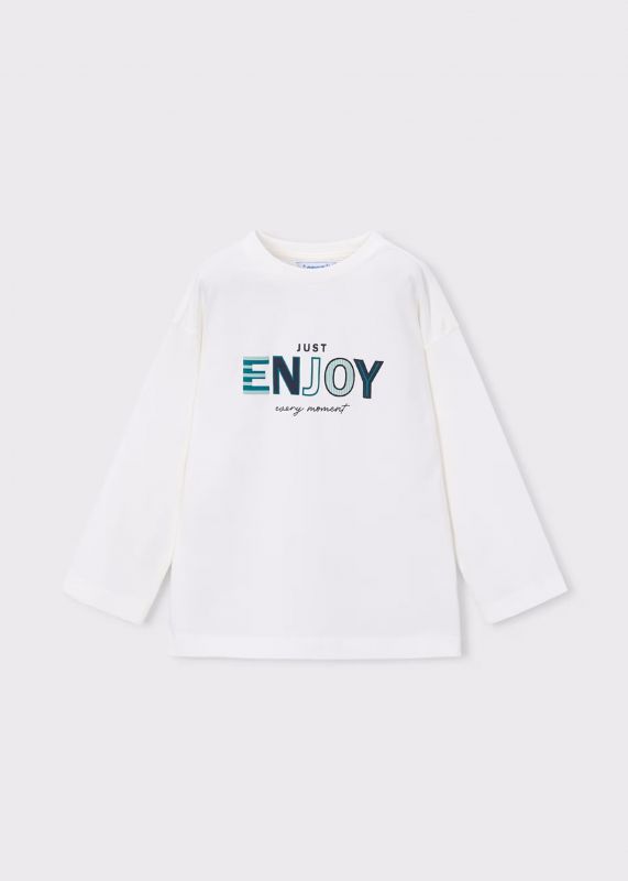 T-shirt manica lunga Mayoral - panna