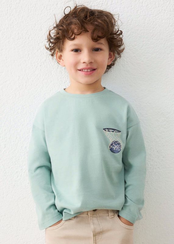 T-shirt manica lunga Mayoral - acqua