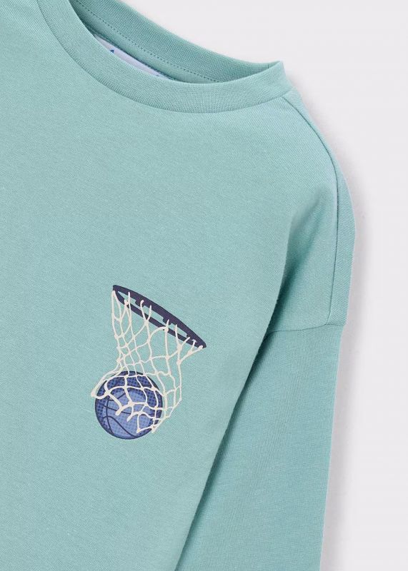 T-shirt manica lunga Mayoral - acqua