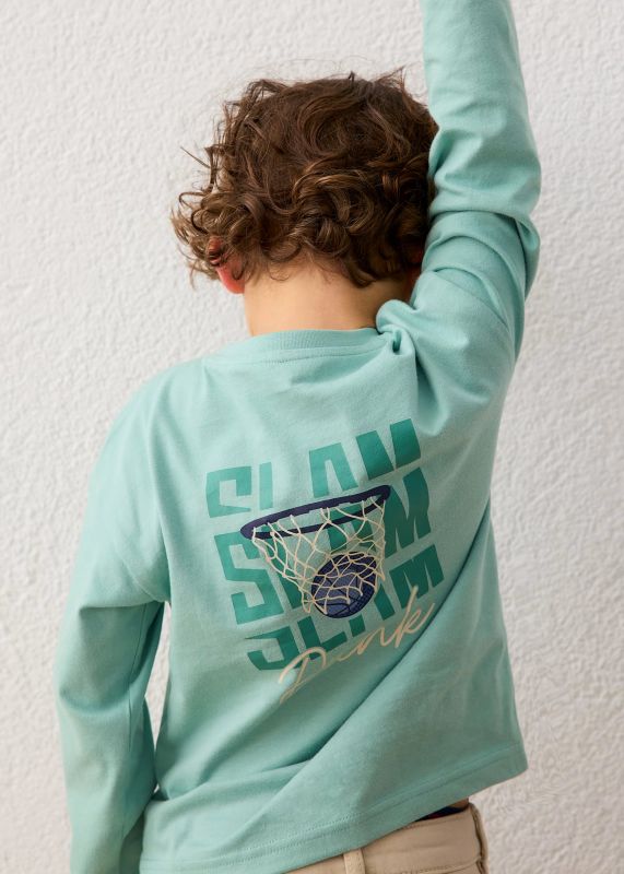 T-shirt manica lunga Mayoral - acqua