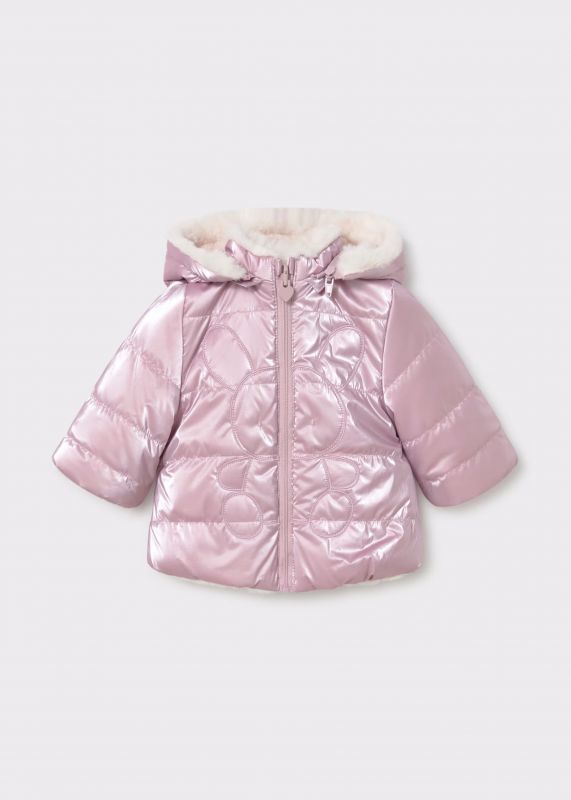 Giaccone imbottito Newborn - malva