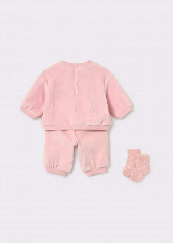 Completo 2 pezzi Newborn - rosa
