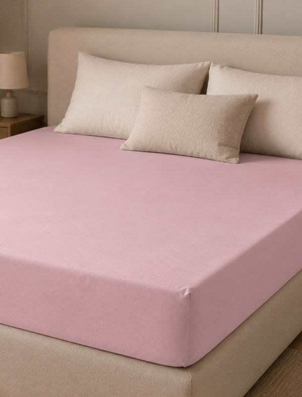 Lenzuola con angoli 2 piazze Gabel - rosa