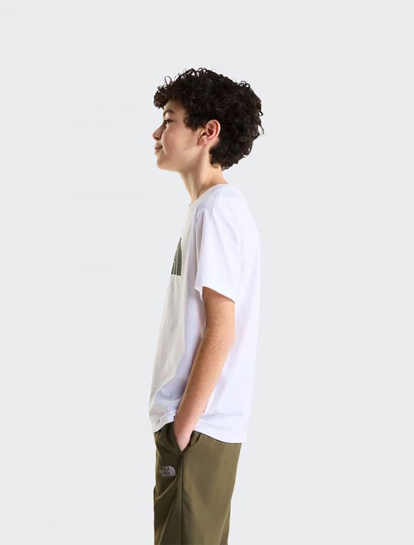 T-shirt manica corta sportiva The North Face - bianco