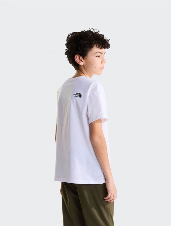 T-shirt manica corta sportiva The North Face - bianco