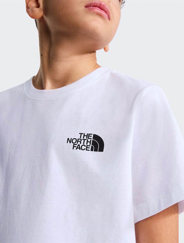 T-shirt manica corta sportiva The North Face - bianco