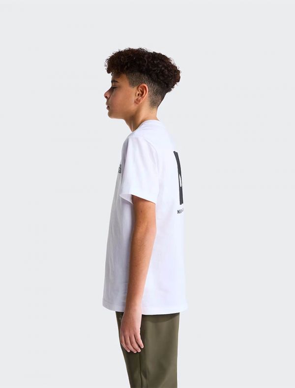 T-shirt manica corta sportiva The North Face - bianco