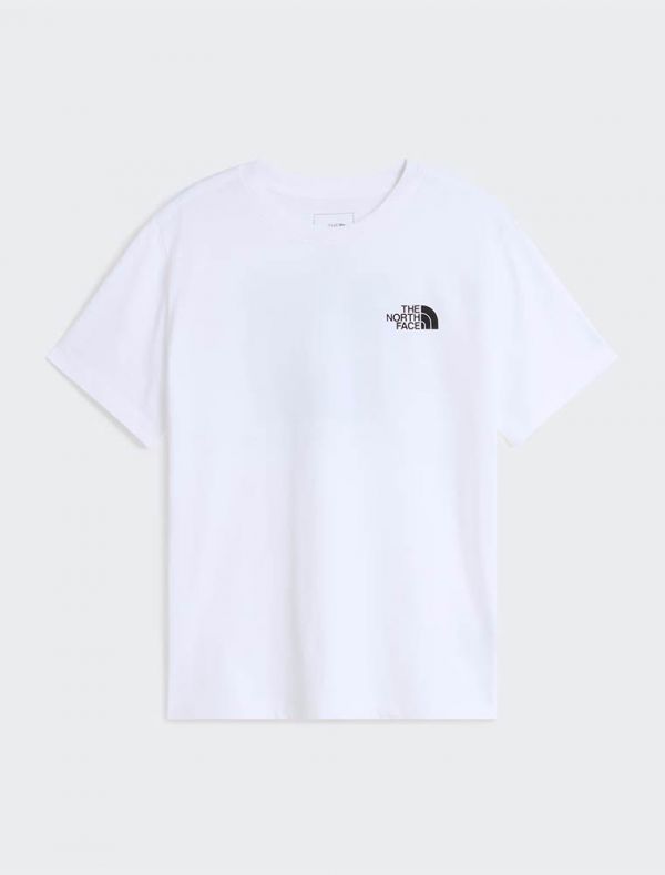 T-shirt manica corta sportiva The North Face - bianco