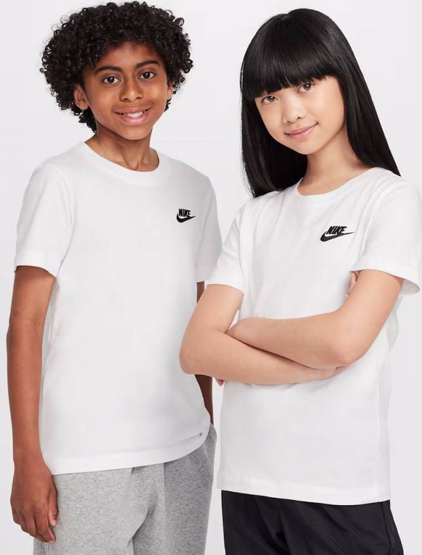 T-shirt manica corta sportiva Nike - bianco
