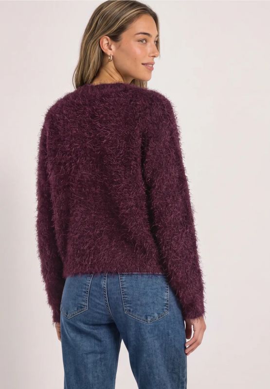 Pullover manica lunga Street One - rouge