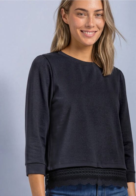 Maglia manica lunga Street One - indigo