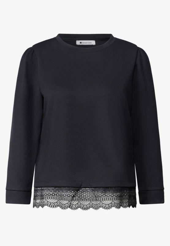 Maglia manica lunga Street One - indigo