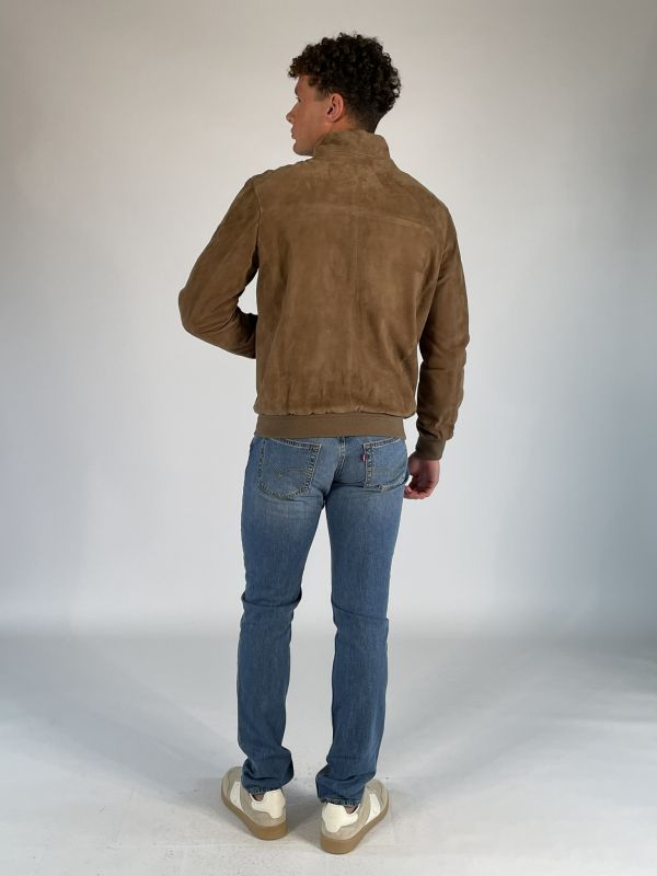 Giubbino in pelle Talenti - tortora