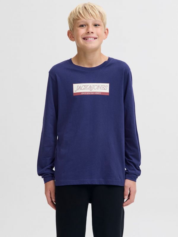 T-shirt manica lunga Jack & Jones - oceano