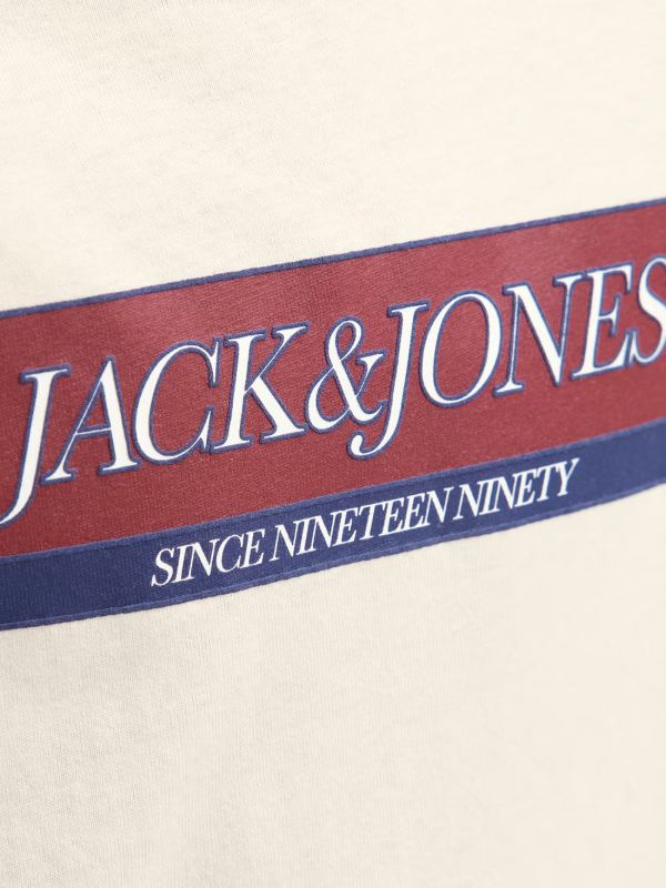 T-shirt manica lunga Jack & Jones - antique white