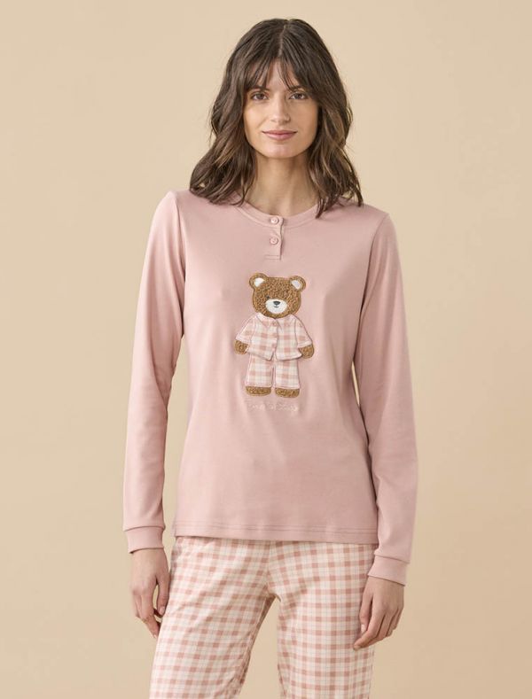 Pigiama lungo Noidinotte - rosa
