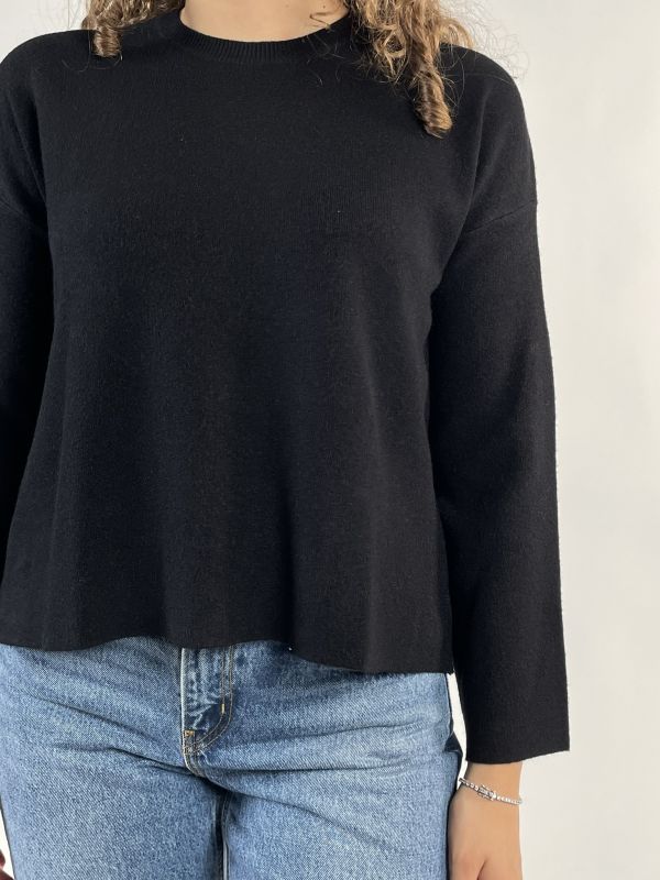 Maglia manica lunga Knit - San Babila - nero