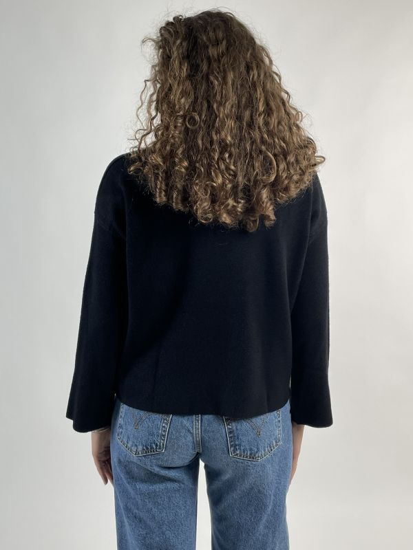 Maglia manica lunga Knit - San Babila - nero