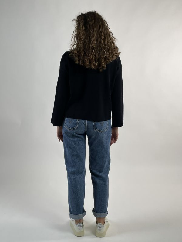 Maglia manica lunga Knit - San Babila - nero