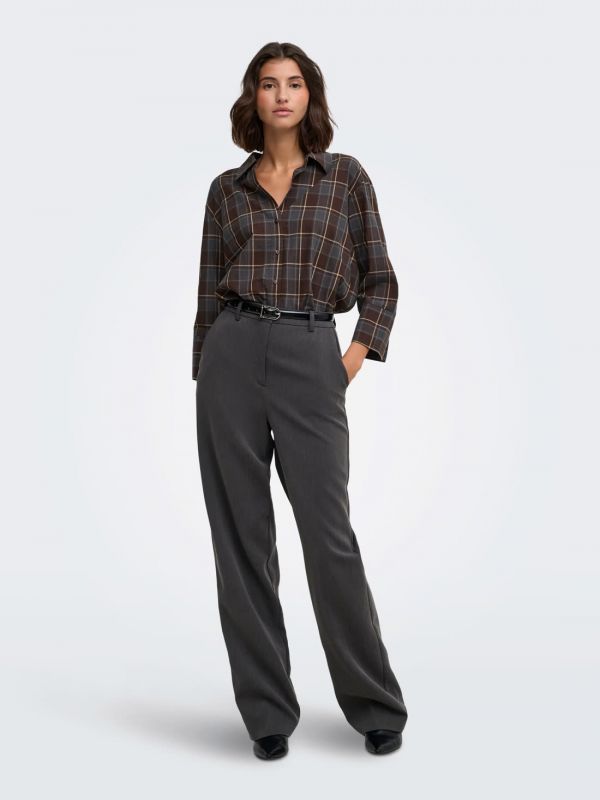 Camicia manica lunga Jdy - cioccolato