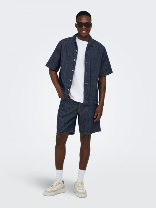 Bermuda jeans Only & Sons - dark blue