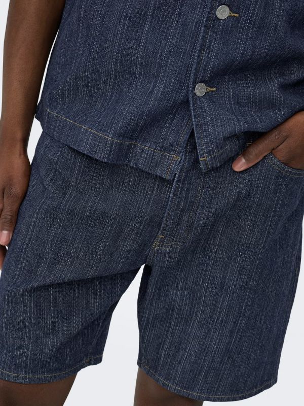 Bermuda jeans Only & Sons - dark blue