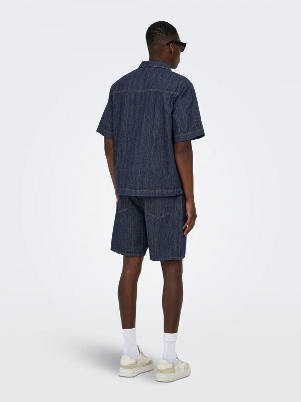 Bermuda jeans Only & Sons - dark blue