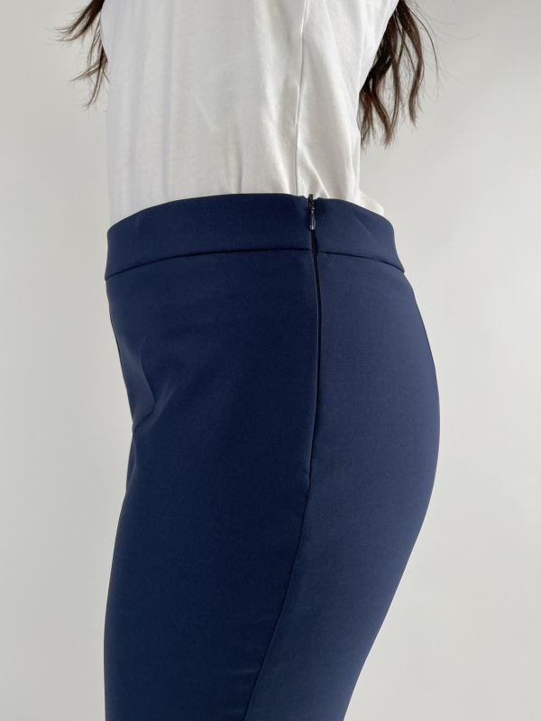 Pantalone curvy Rinascimento Curvy - blu navy