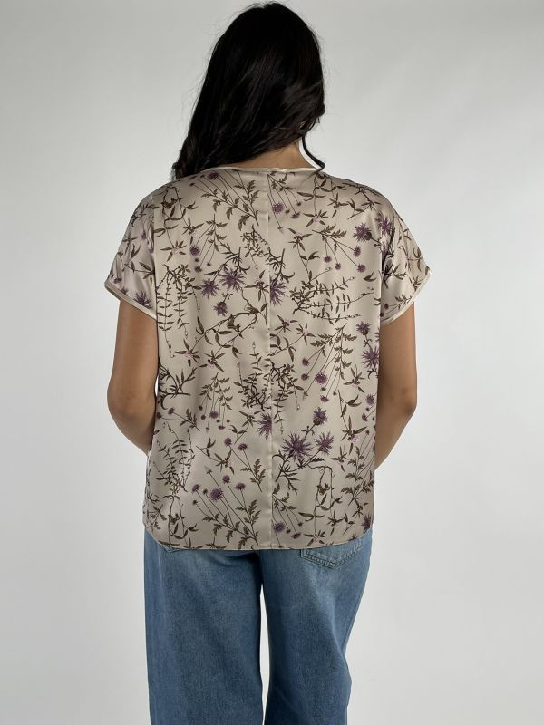 Camicia manica corta Rinascimento Curvy - rosa antico